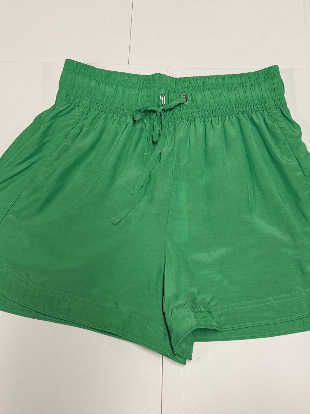 Travis Mathews Women’s Green Drawstring Lounge Shorts